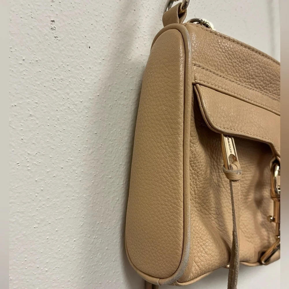 Rebecca Minkoff Leather Mini M.A.C. Bag in Camel